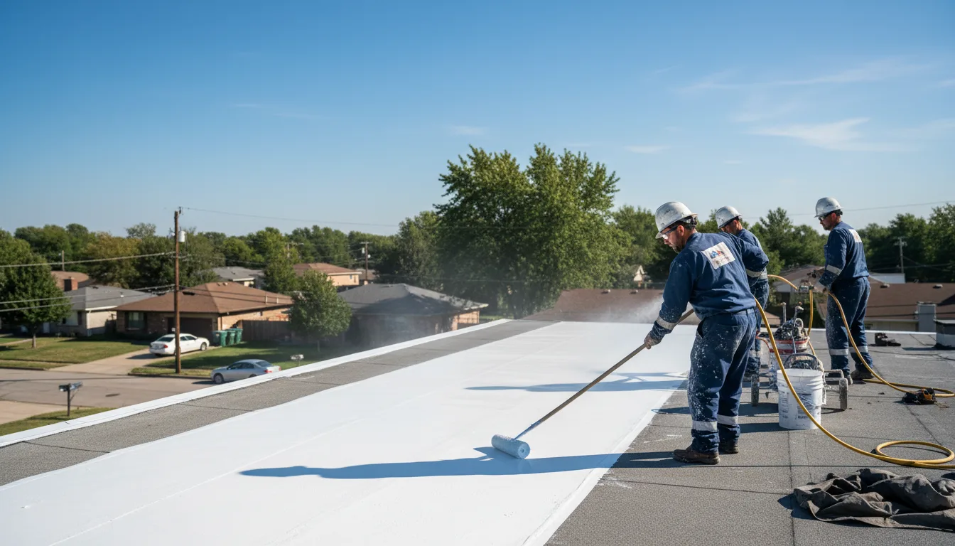 Commercial roof coating in Hoytville, OH near me